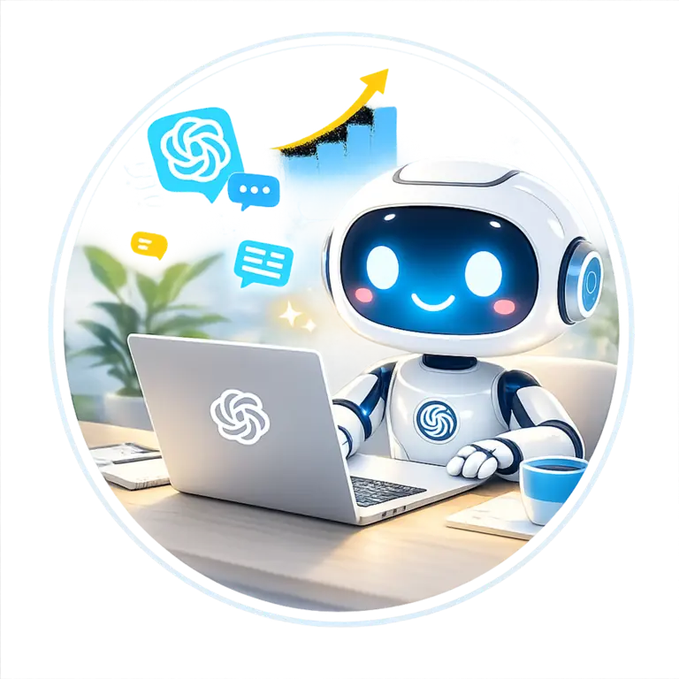 ChatGPTで作業効率を爆上げするAI活用イメージ